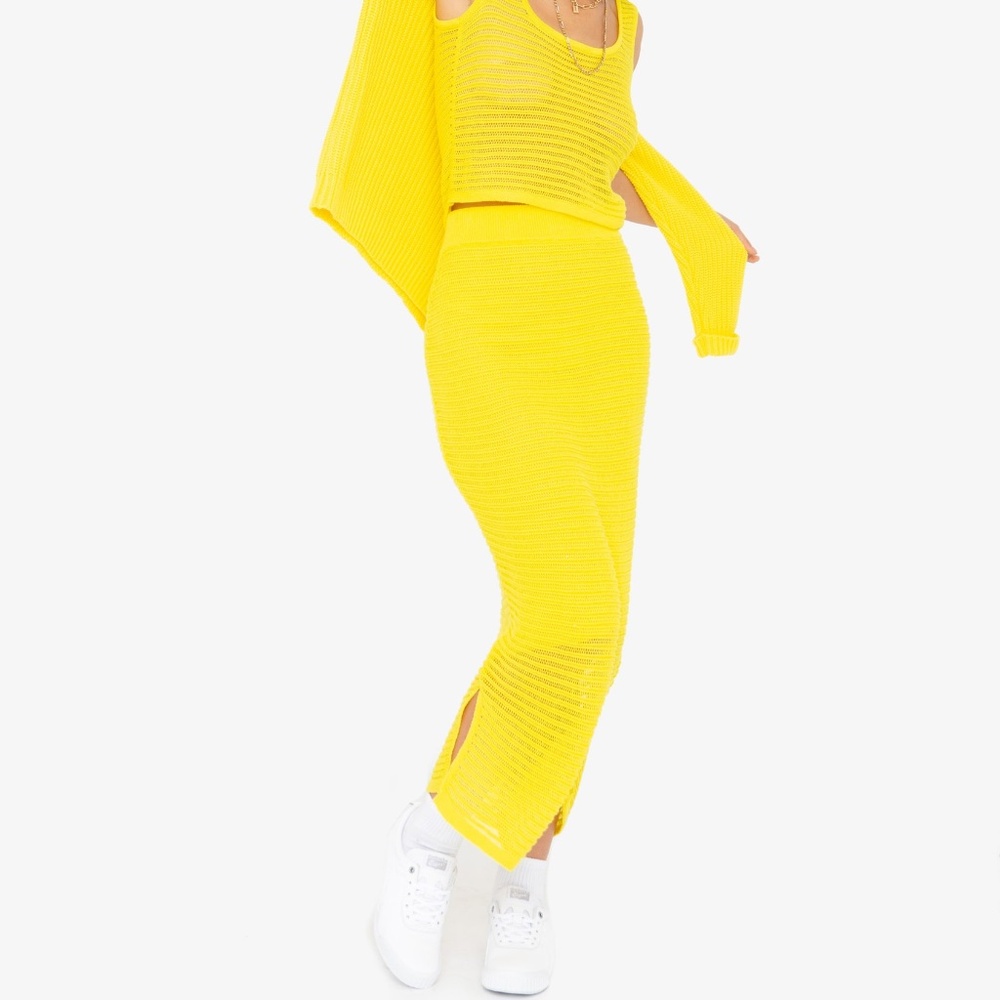 CALLAHAN Knitwear Jenny Skirt Lemon M